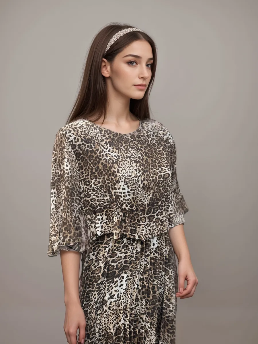 Rochie eleganta cu imprimeuri