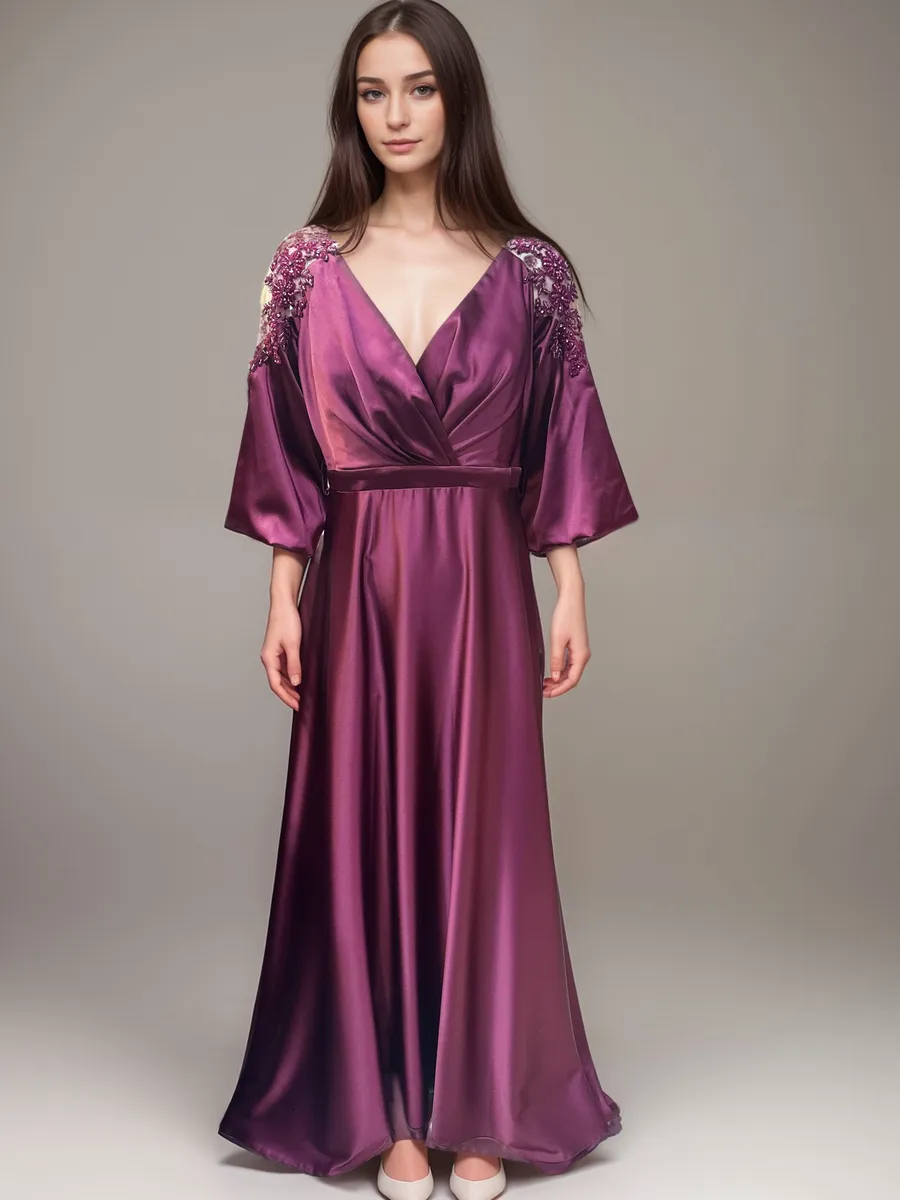 Rochie mov model Agatha